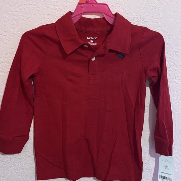 Carter’s Boys Size 3T Outfit Pants & Red Pullover - Picture 1 of 8